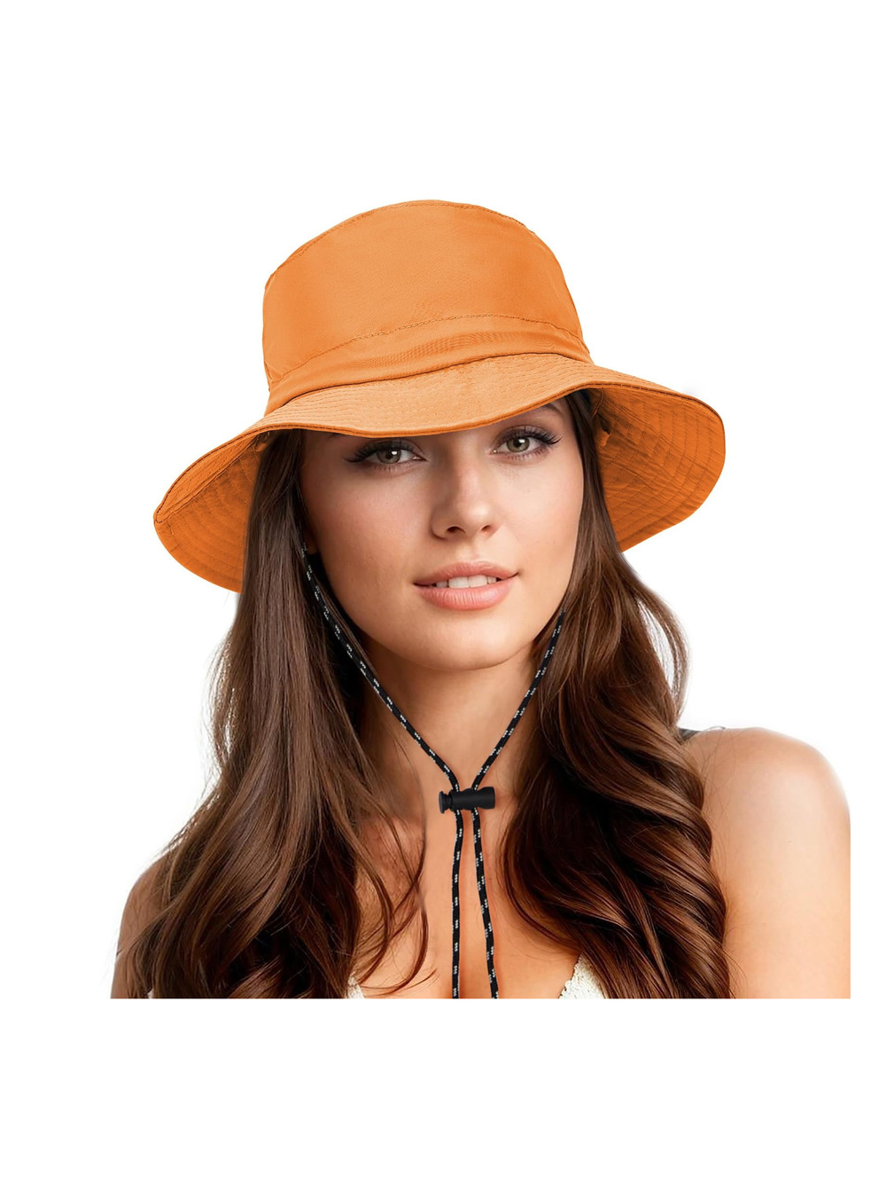 Waterproof Bucket Hats for Woman UPF 50+ Sun Hat | UV | Orange | Size OS